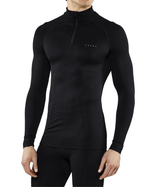 Falke MW Zip Shirt Tight Heren Zwart
