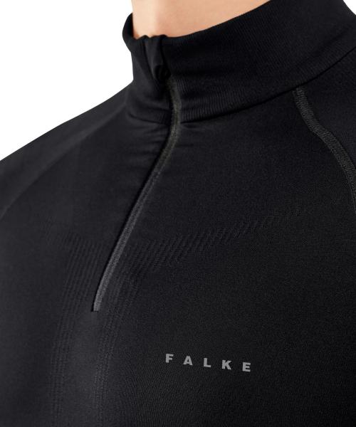Falke MW Zip Shirt Tight Heren Zwart