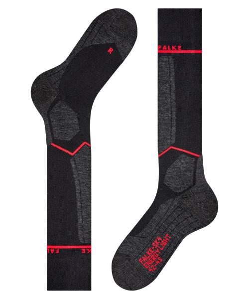 Falke SK4 Advanced Compression Light Skisokken Heren Black-Mix