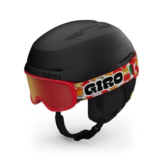 Giro Spur CP Skihelm + Goggle Junior Zwart Rood