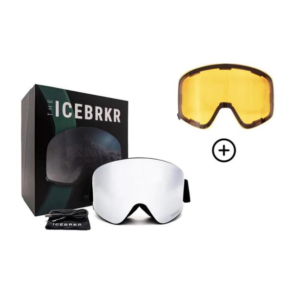 IceBRKR Bone Goggle Unisex Zwart 2024