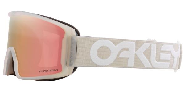 Oakley Line Miner M Factory Pilot Skibril Grijs Prizm Snow Rose Gold Iridium